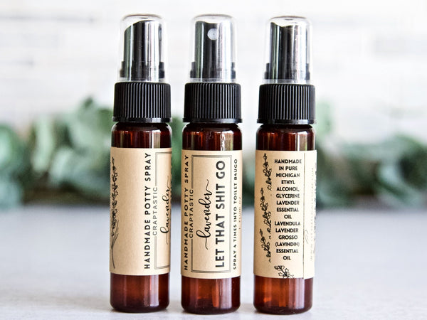 Potty Spray - Funny Gifts for Friends - Boyfriend - Dad - Little Flower Soap Co