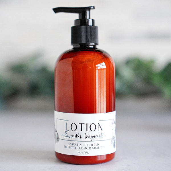 SET Liquid Hand Soap and Lotion - Lavender Bergamot - Little Flower Soap Co