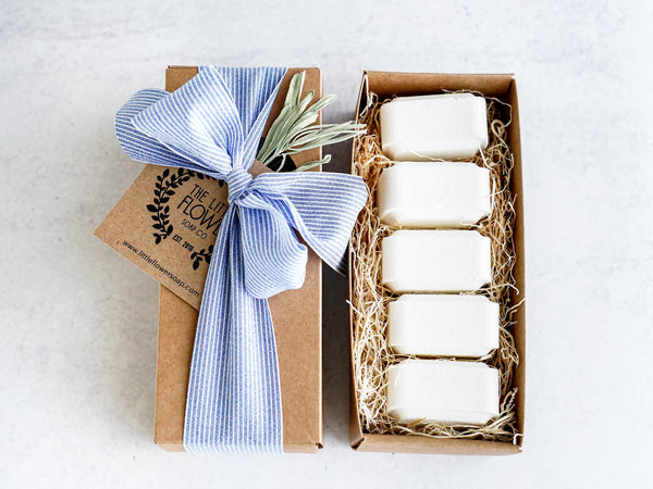 Shower Steamers Menthol Peppermint Essential Oil Gift set of 5 - Little Flower Soap Co